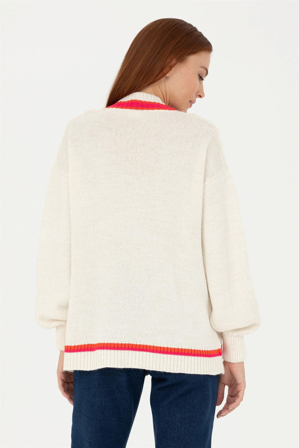 Женский кремовый свитер - U.s. polo assn фото 5