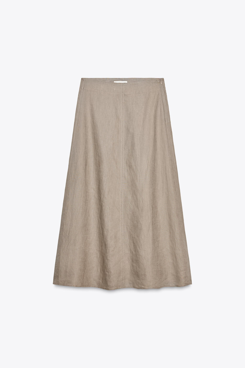 ZW COLLECTION 100% LINEN MIDI SKIRT - Zara фото 6