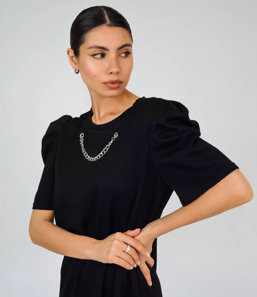 Платье #КТ5823, чёрный