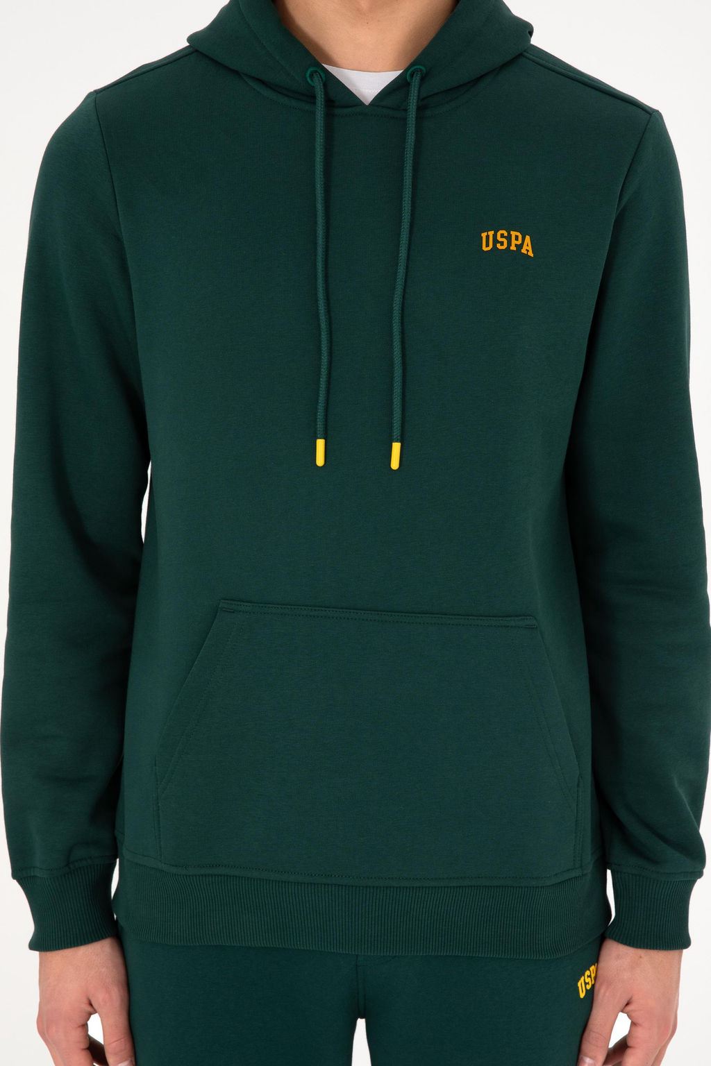Мужской темно-зеленый базовый свитшот Неожиданная скидка в корзине - U.s. polo assn фото 14