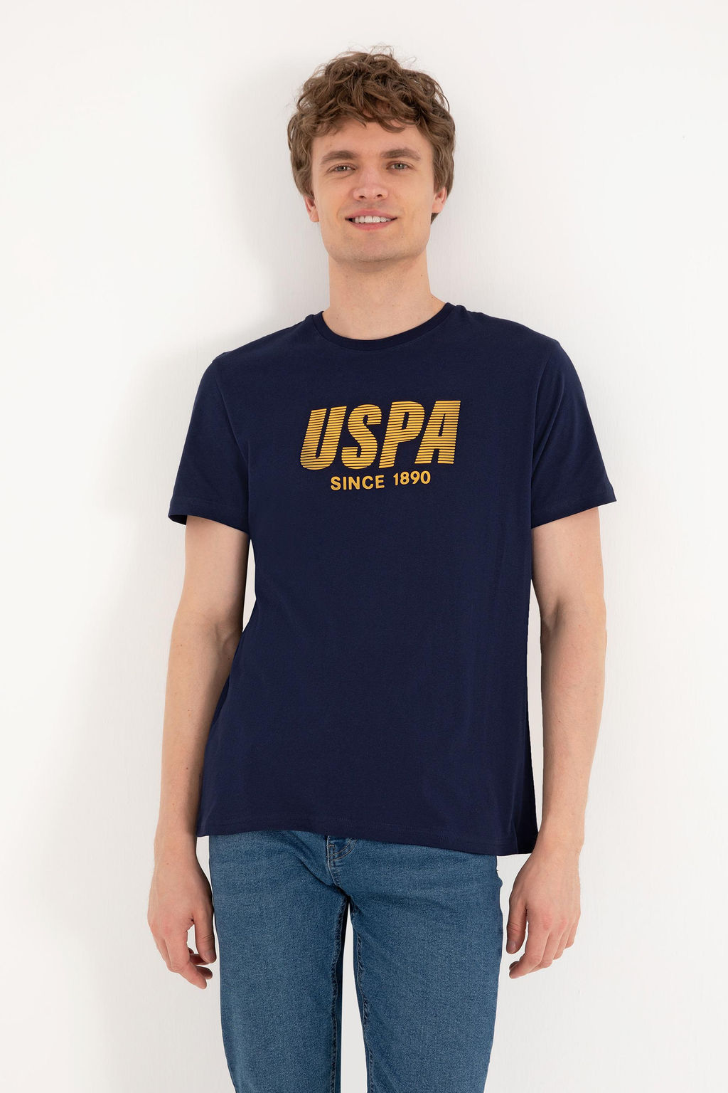 Erkek Regular Fit Bisiklet Yaka Lacivert Ti__rt Sepette S_rpriz _ndirim - U.s. polo assn фото 3