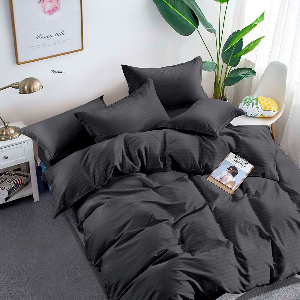 Комплект постельного белья Вулкан, Сатин Страйп семейный