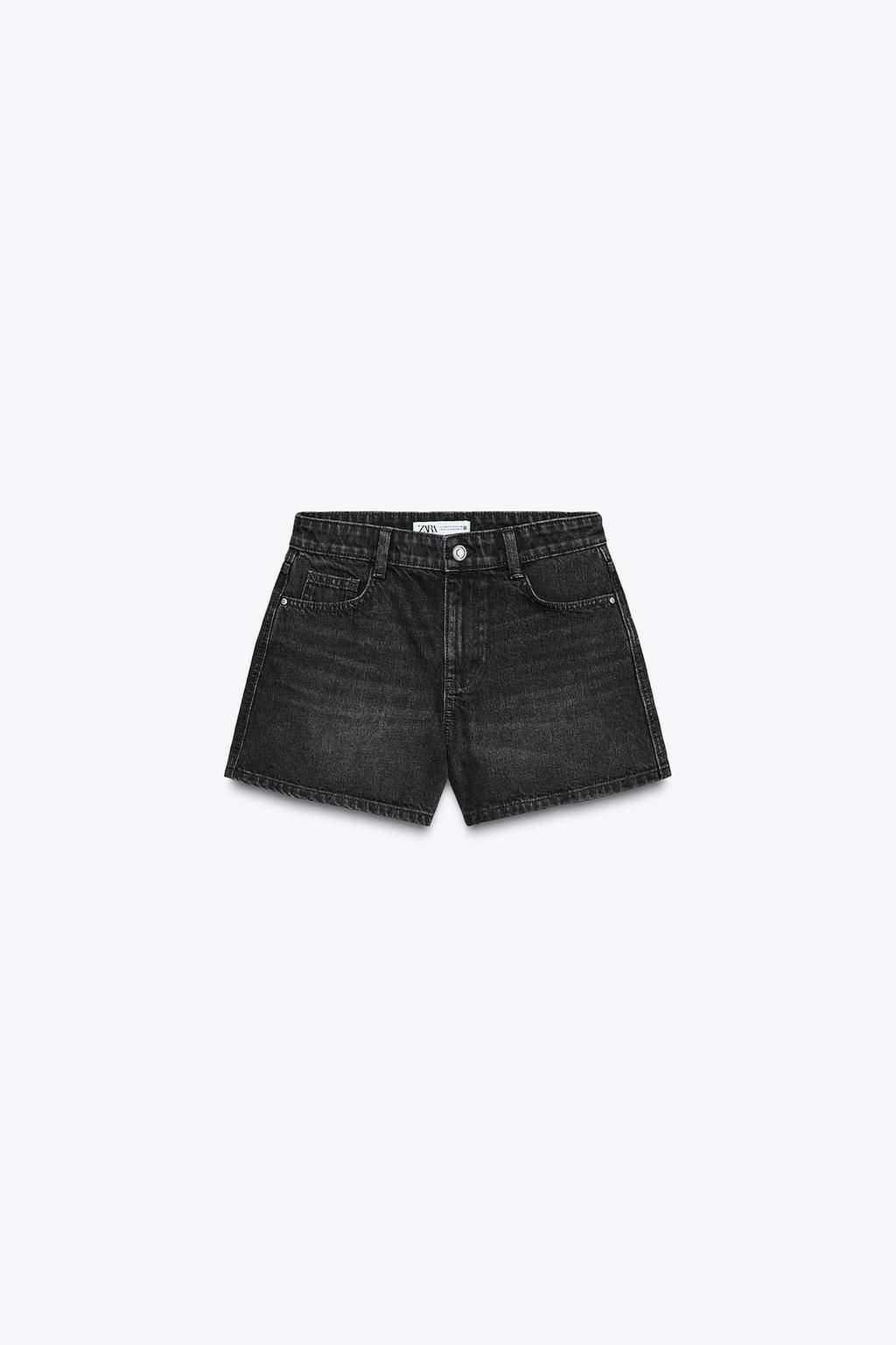 Z1975 MOM FIT MID-WAIST SHORTS - Zara фото 4