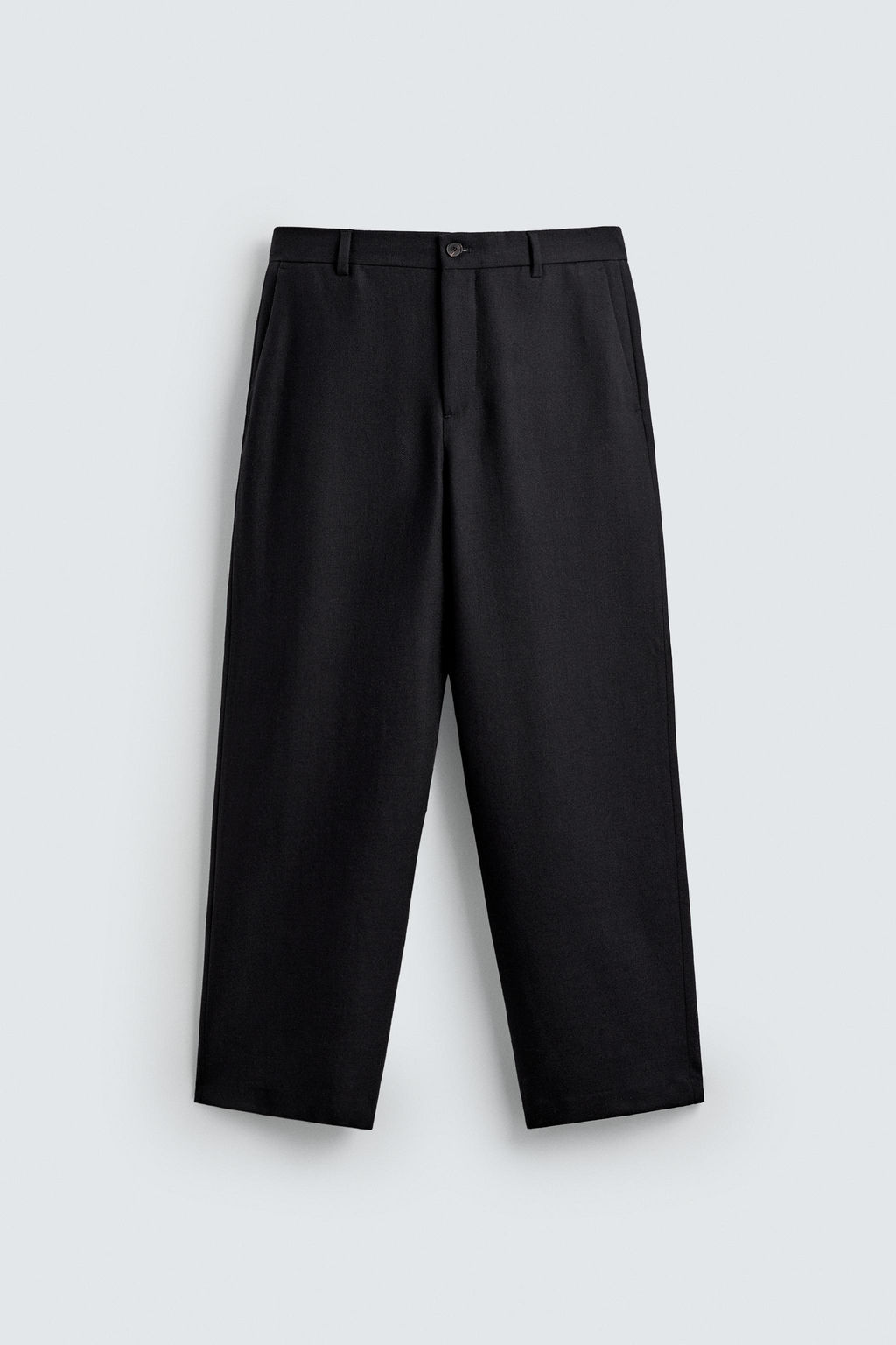 LIMITED EDITION 100% WOOL STRAIGHT-LEG TROUSERS - Zara фото 6