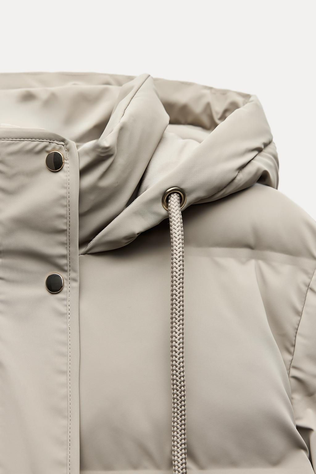 PADDED HOODED WINDPROOF ANORAK - Zara фото 9
