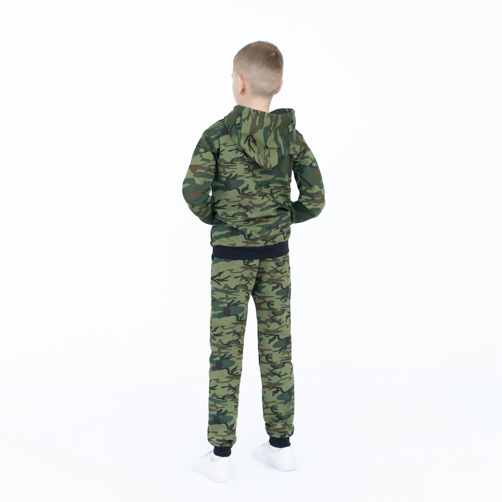 Костюм детский хаки/черный принт дино 747 (98, 56)