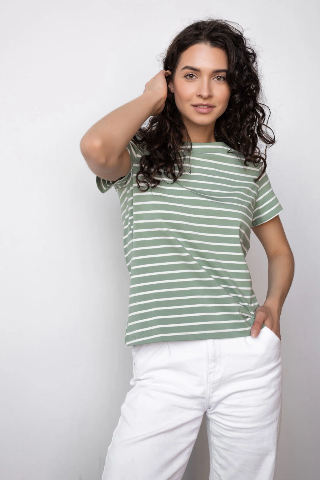 Футболка ТП 145п-7 Зеленый / экрю - T.C.T фото 8