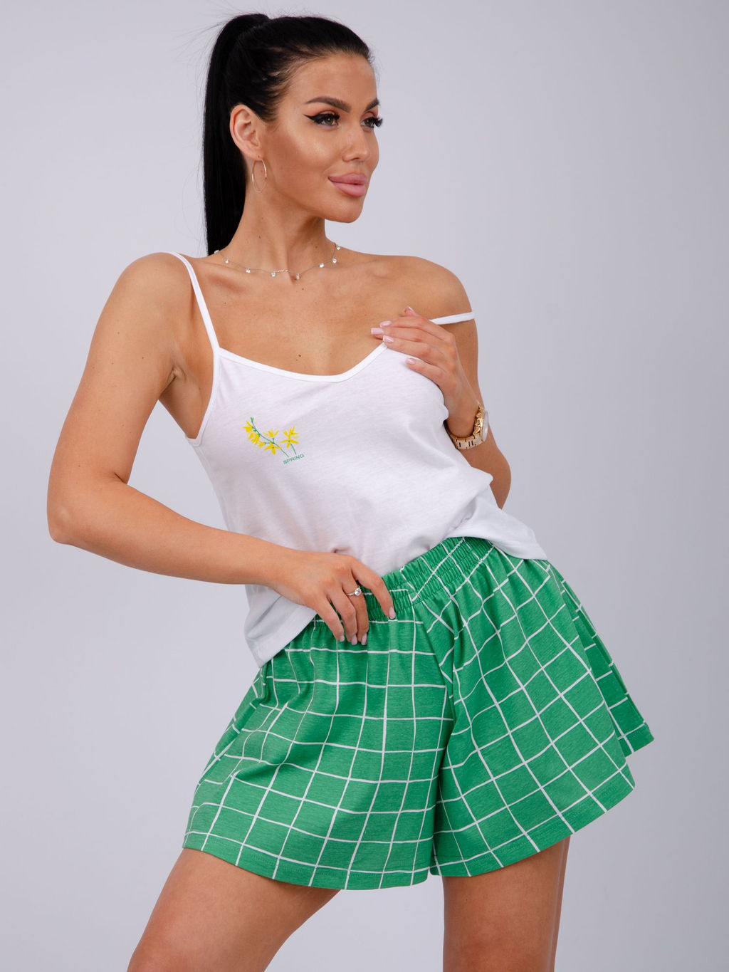 Пижама Малина Акация из хлопка  фото 13