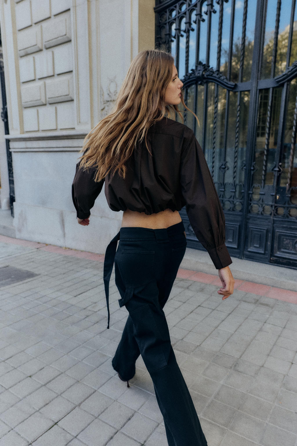 CROPPED POPLIN BALLOON SHIRT - Zara фото 5