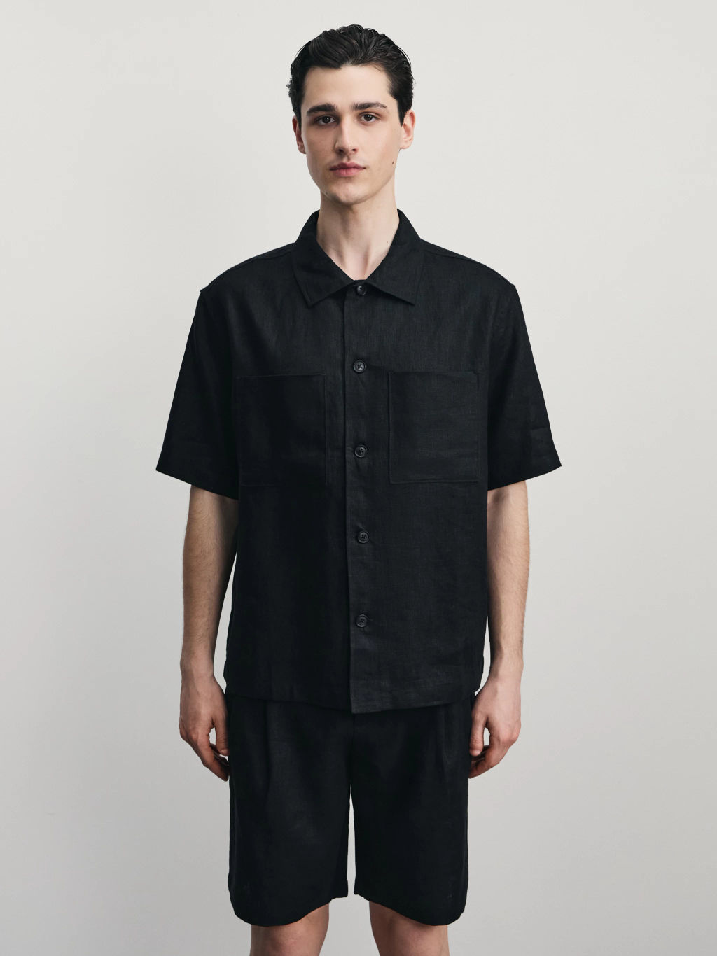 Рубашка 100% лён premium / Zarina  фото 3