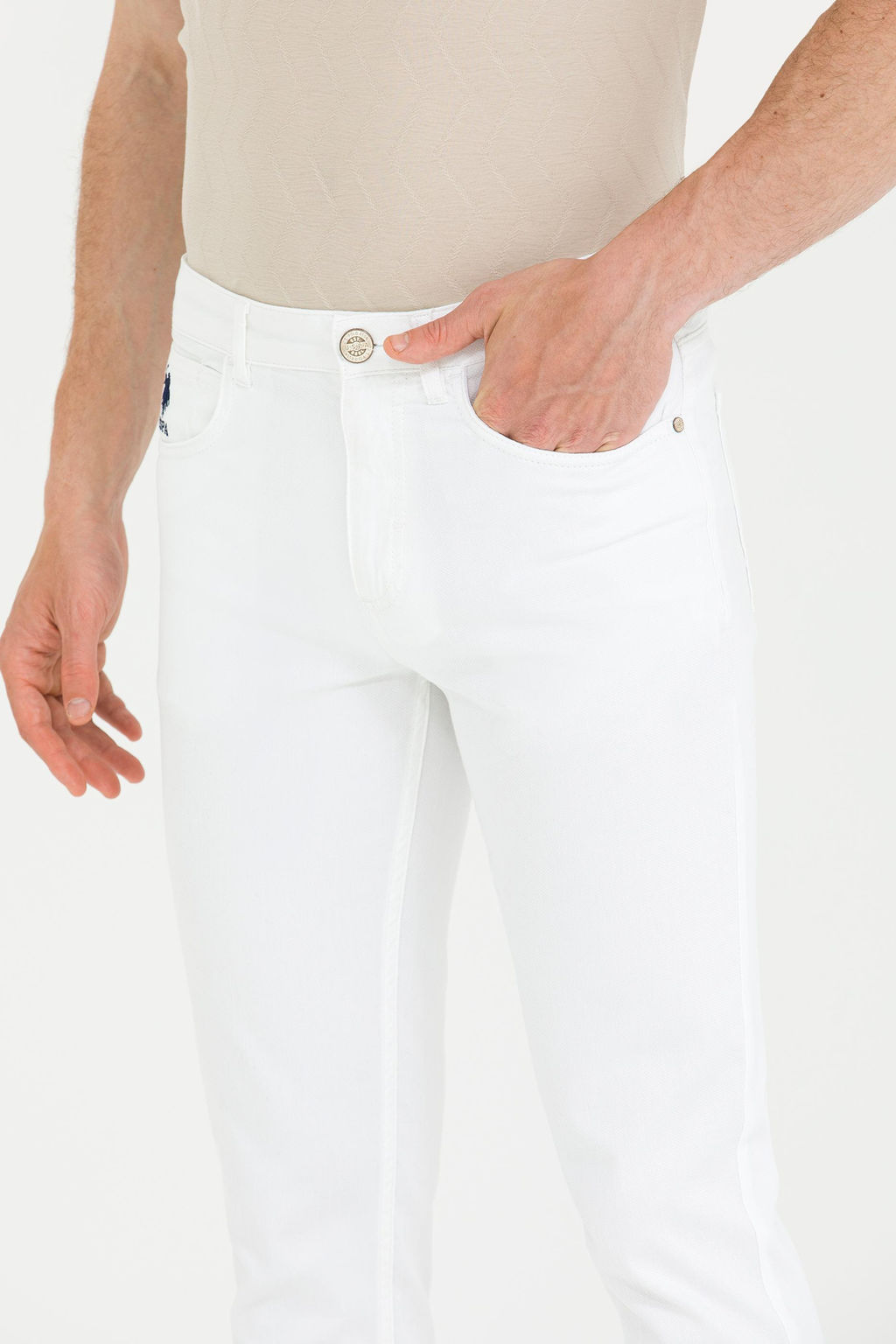 U. S. Polo Assn / Мужские белые брюки из плотной ткани - U.s. polo assn фото 19