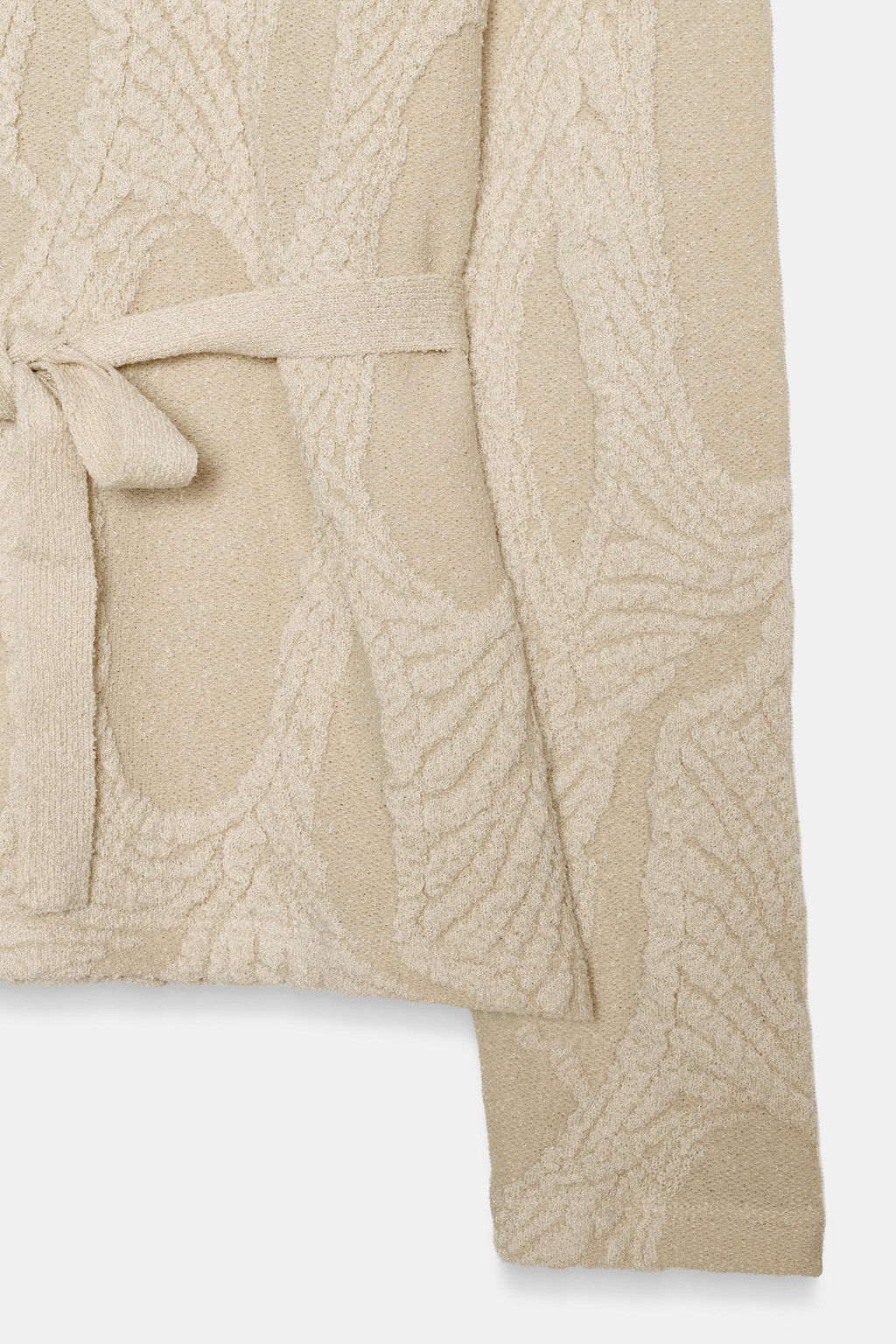 JACQUARD TOP WITH BELT - Zara фото 8