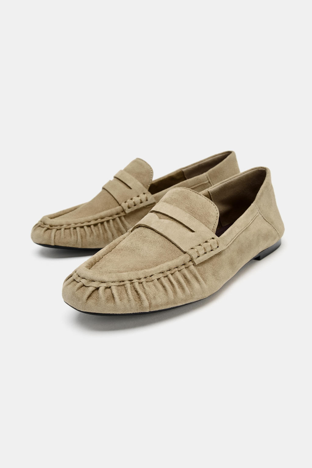 SOFT SUEDE LOAFERS - Zara фото 4