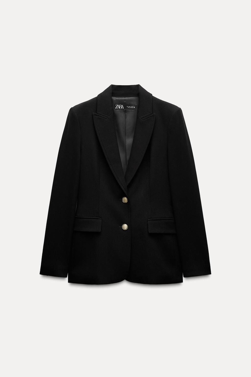 FITTED BLAZER WITH SHOULDER PADS - Zara фото 15