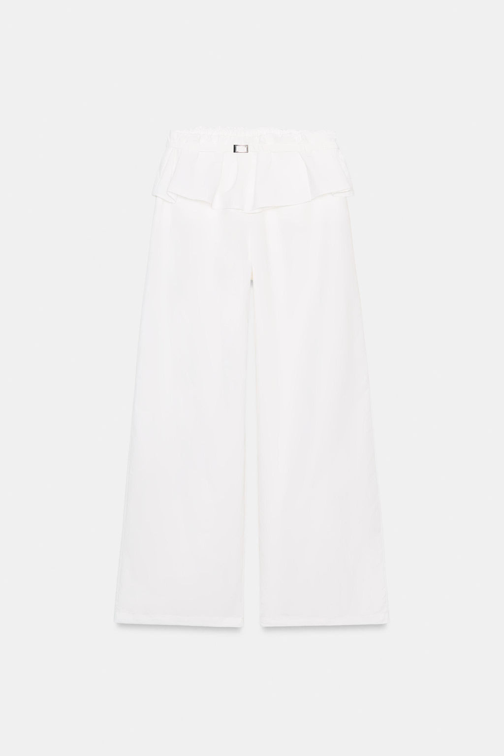 NYLON TROUSERS WITH OVERLAY WAIST - Zara фото 18