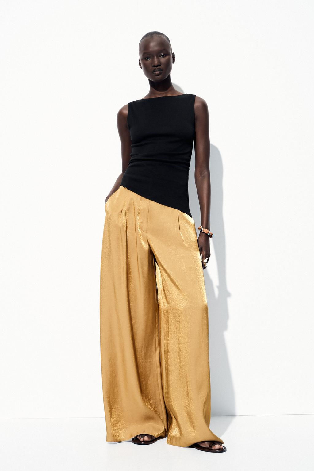 ASYMMETRIC DRAPED T-SHIRT - Zara фото 23