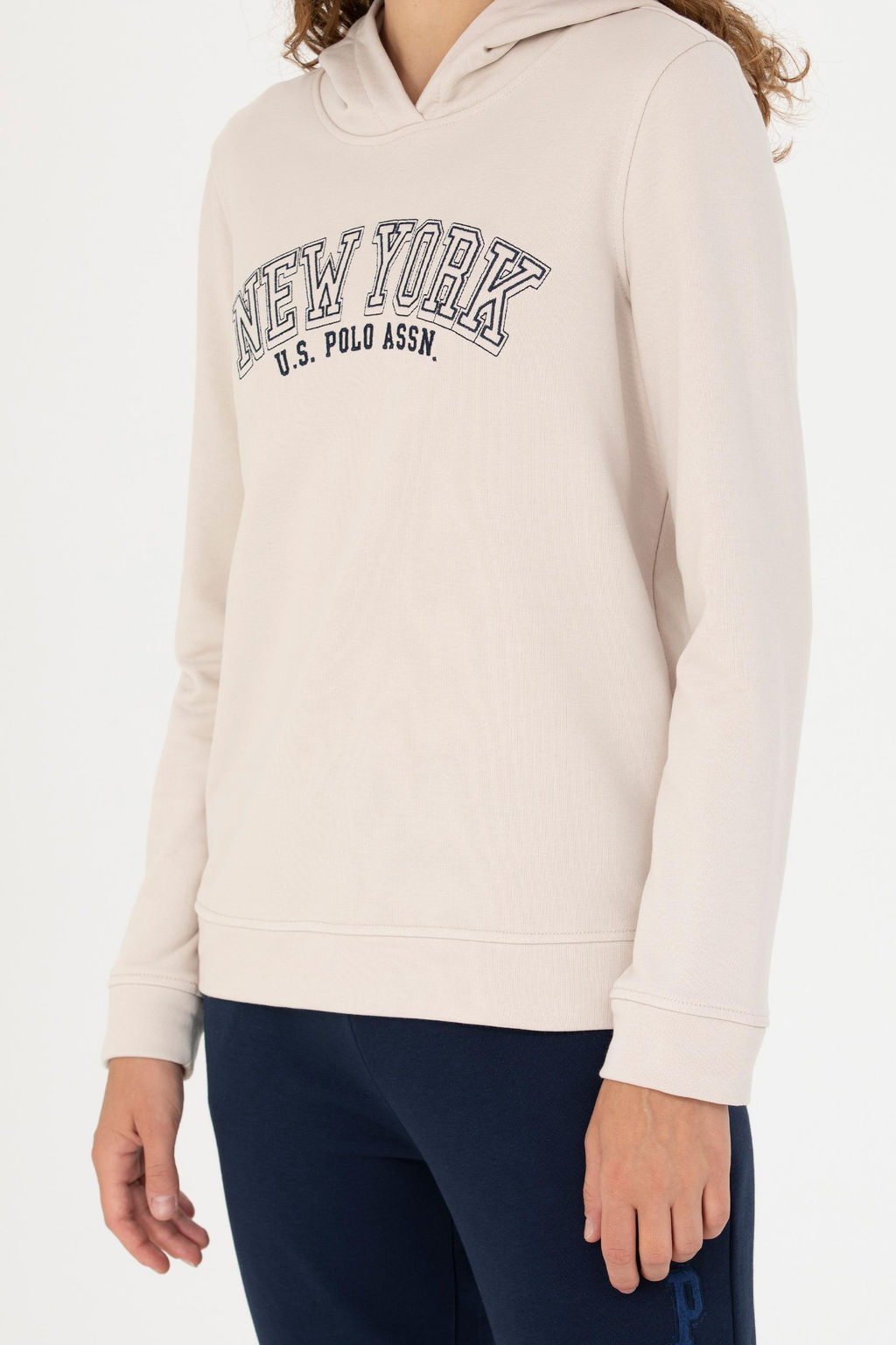 U. S. Polo Assn Женская кремовая толстовка с капюшоном - U.s. polo assn фото 21