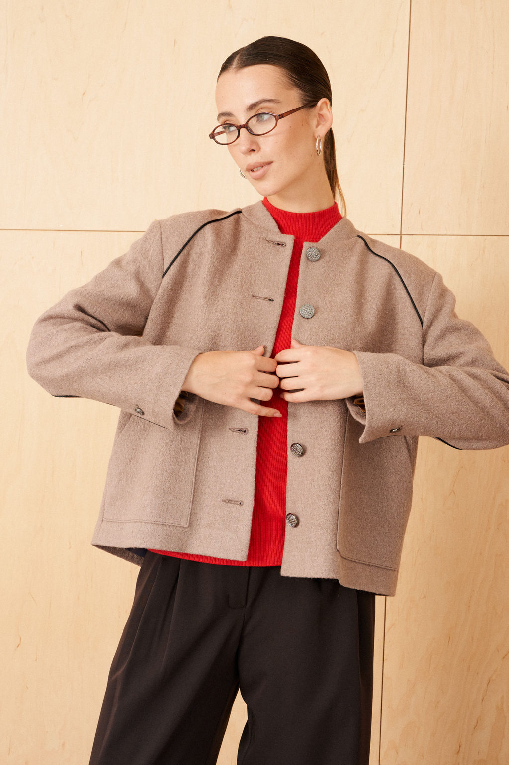 Жакет утепленный  Bensu (Цвет: Бежевый) - Morozov Amavie фото 4