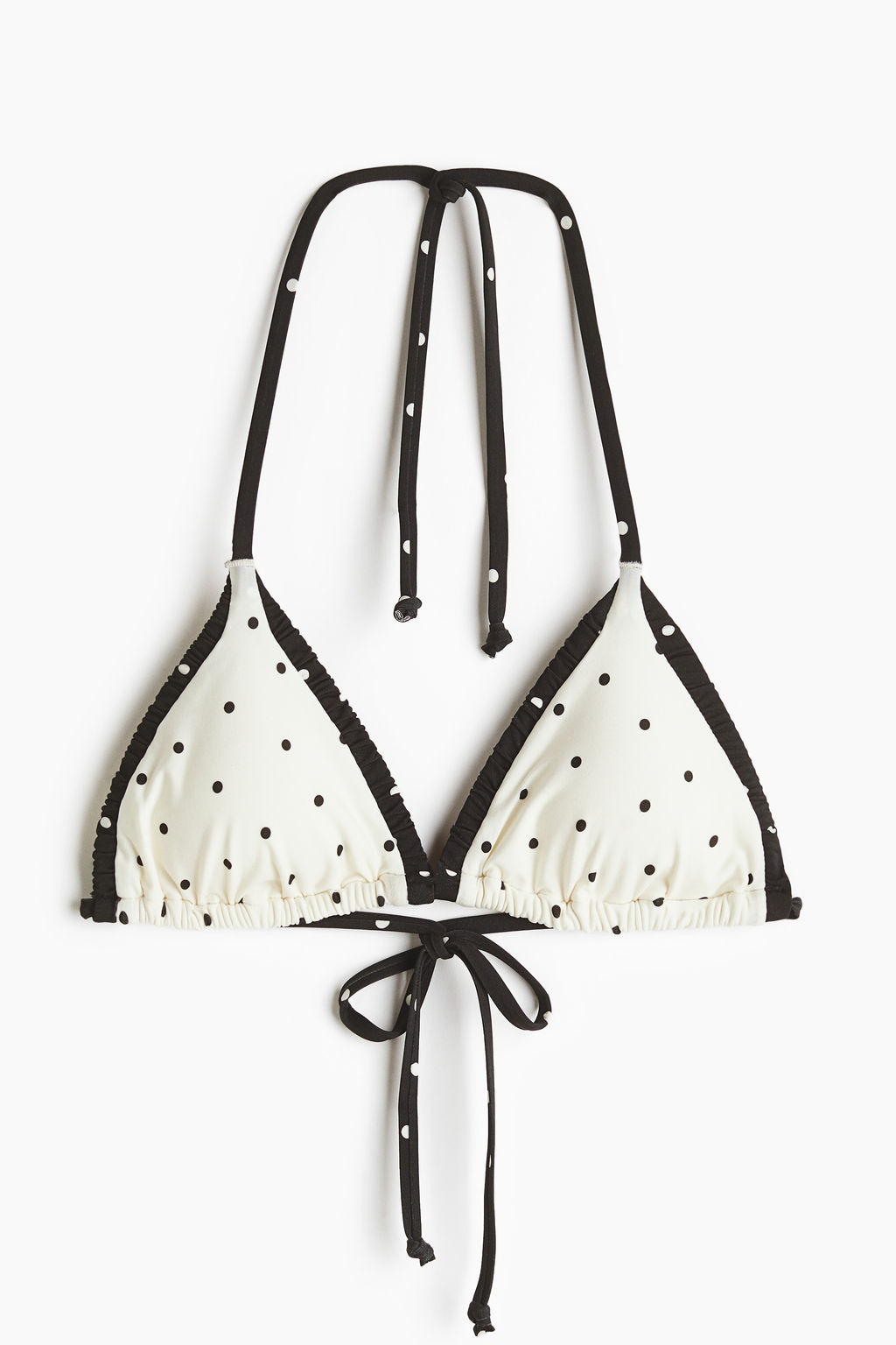 Top de bikini triangular con relleno - H&m фото 3
