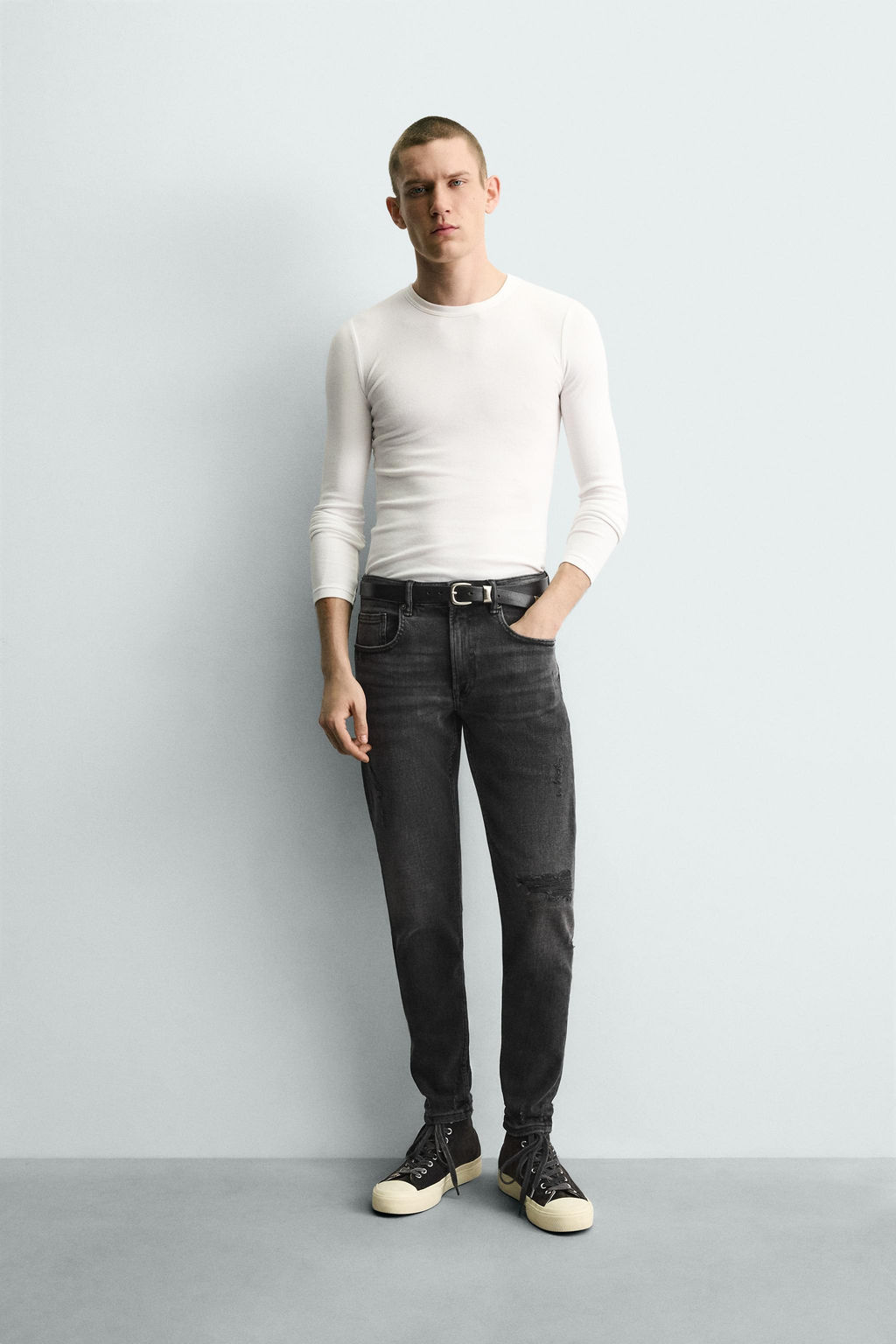 JEANS SKINNY FIT / Carb?n