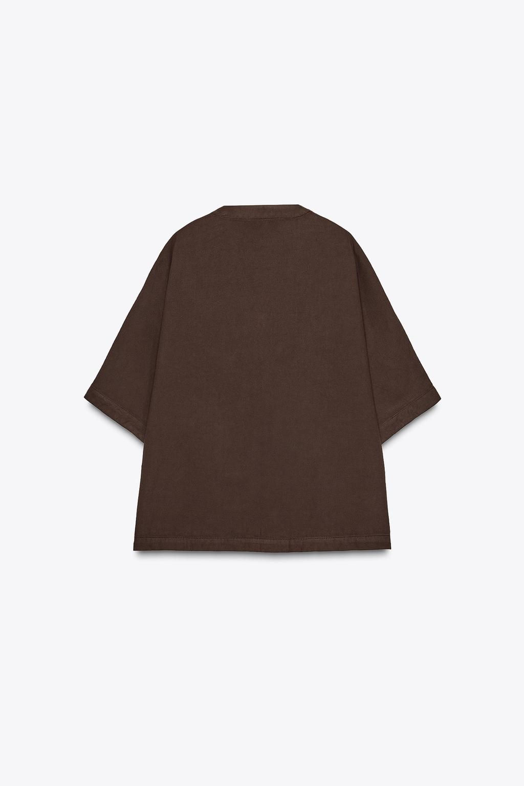 RELAXED SHIRT ZW COLLECTION - Zara фото 5
