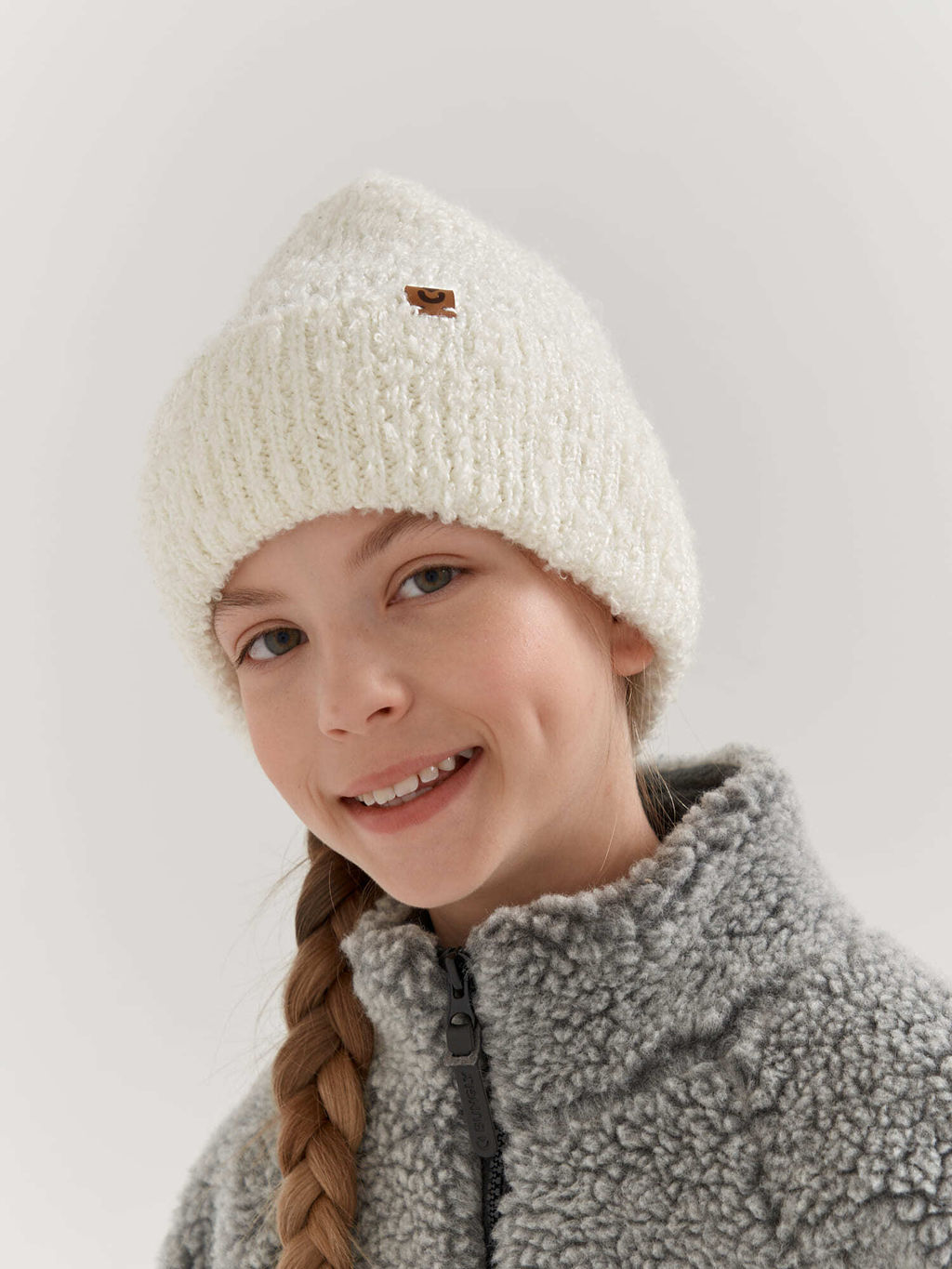 Шапка букле Молоко - Bungly фото 2