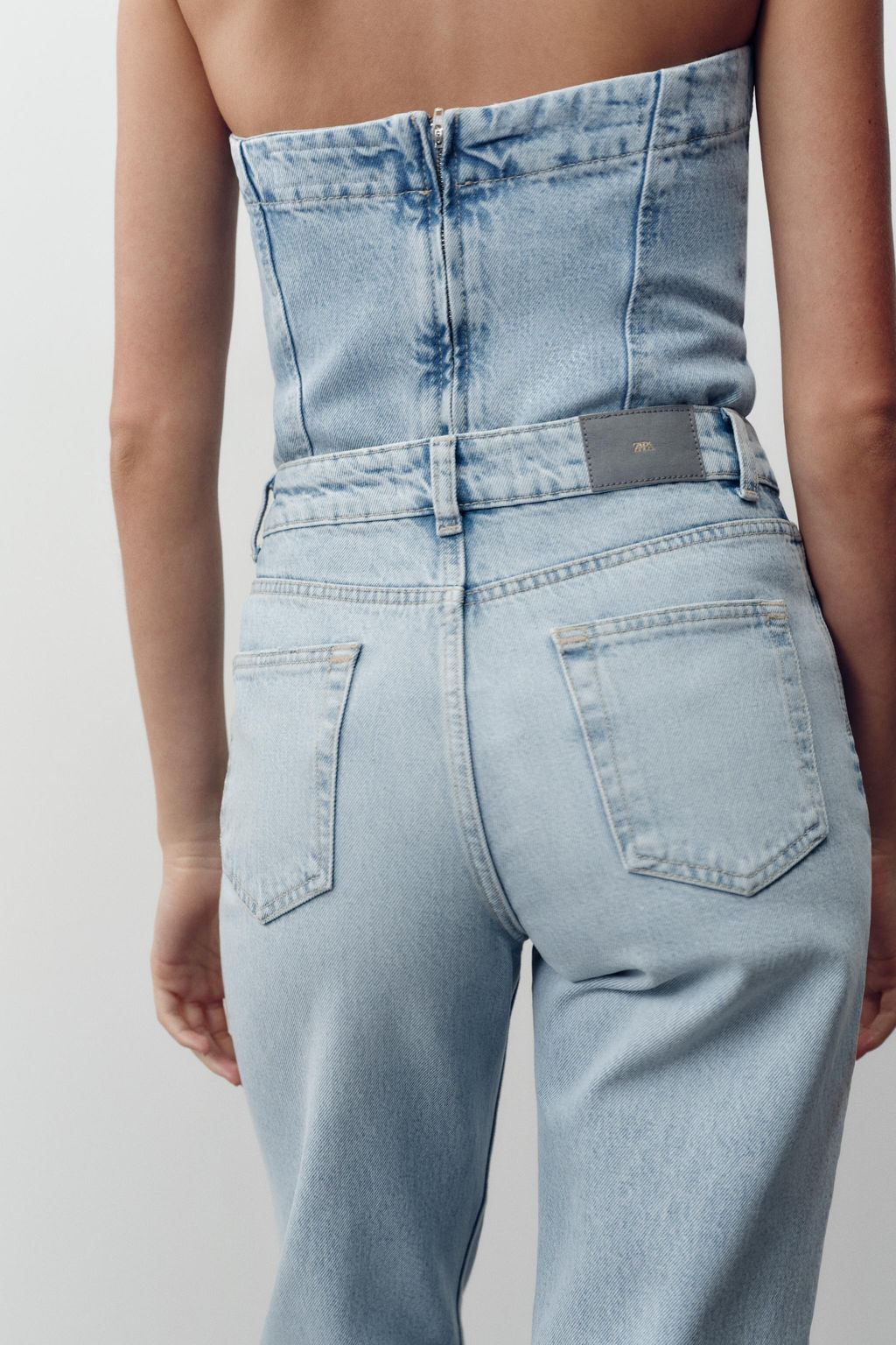 JEANS Z.04 STRAIGHT MID-WAIST FULL LENGTH - Zara фото 13