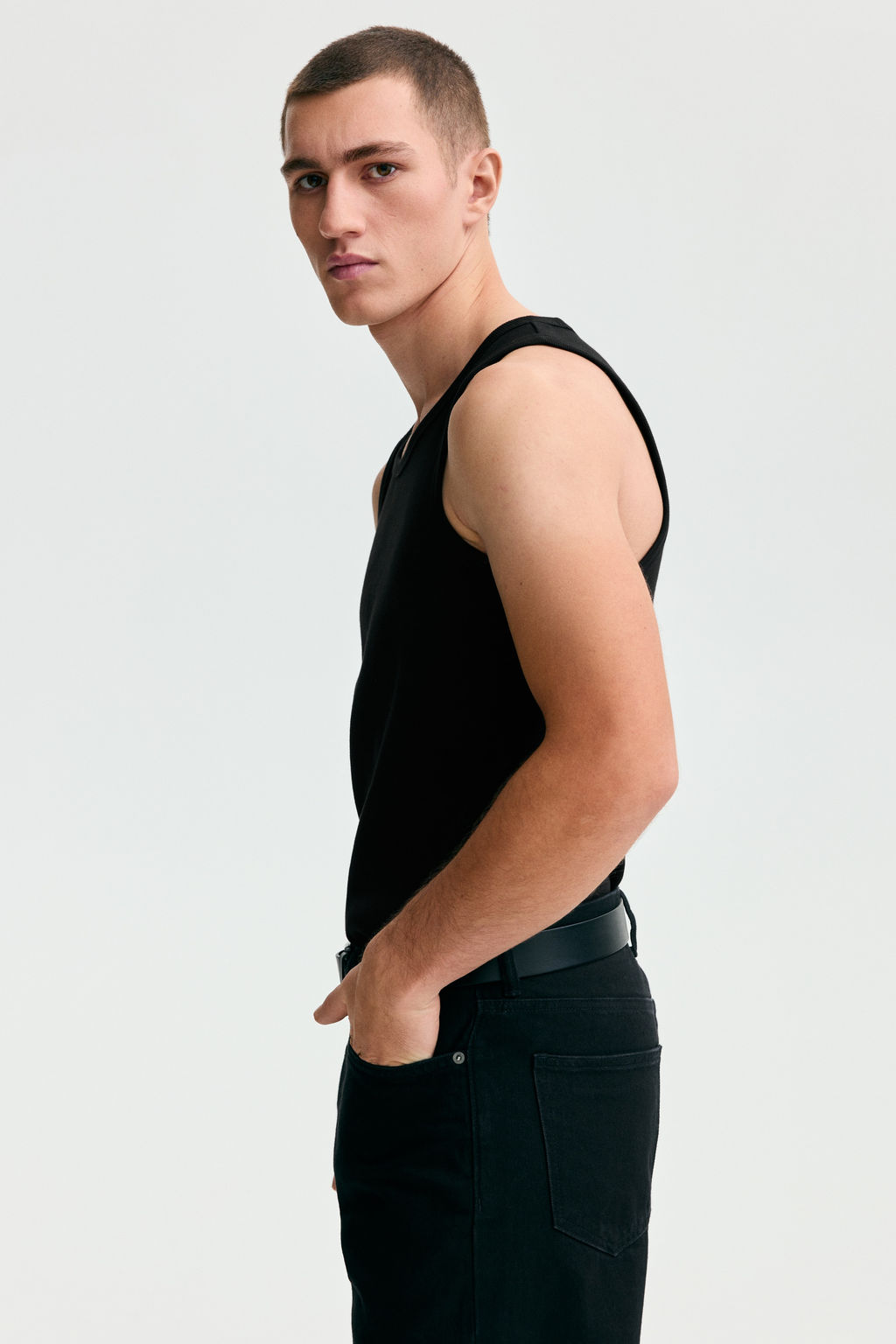 Camiseta sin mangas en canal? Slim Fit - H&m фото 10