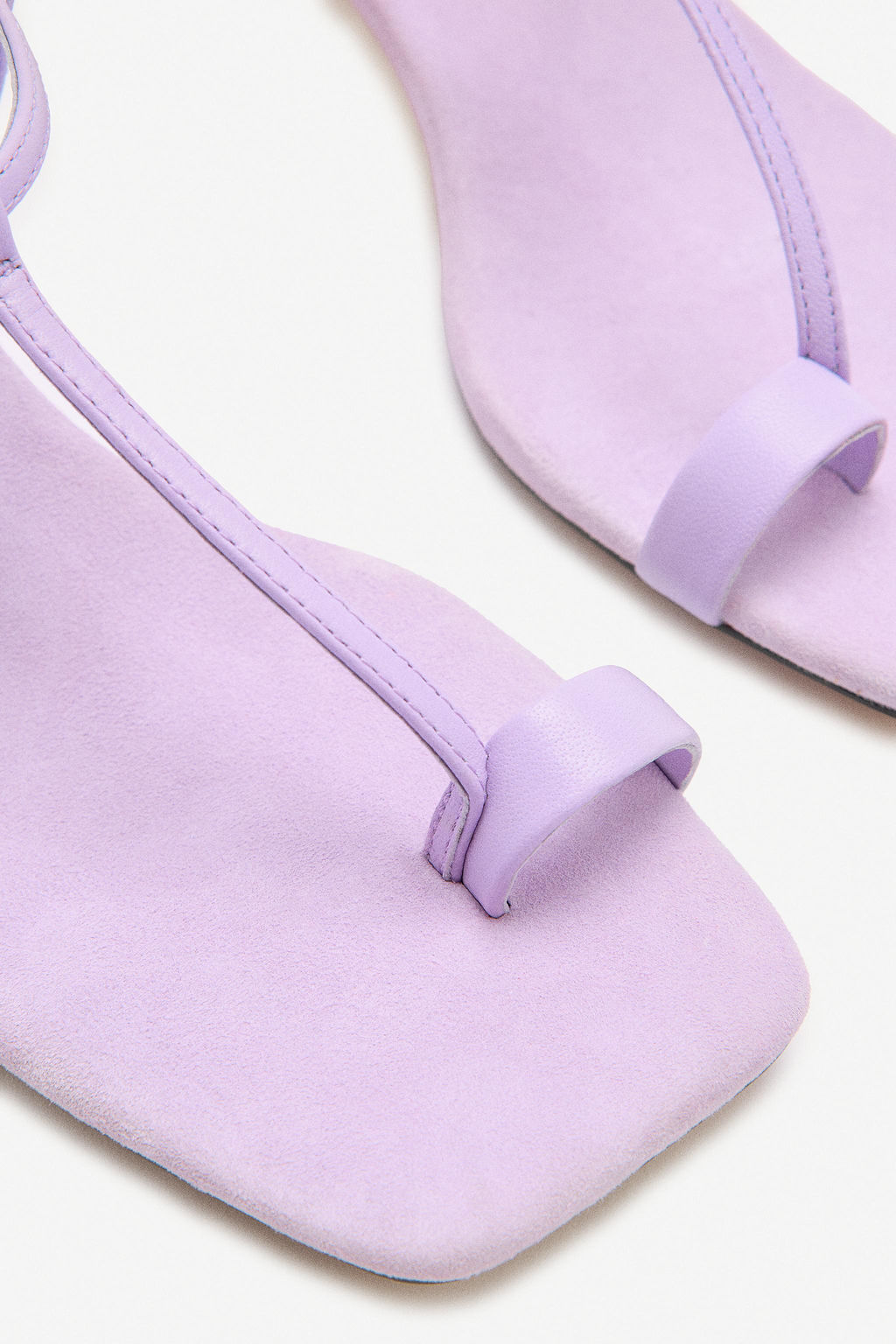 SPLIT SUEDE LIMITED EDITION SANDALS - Zara фото 8