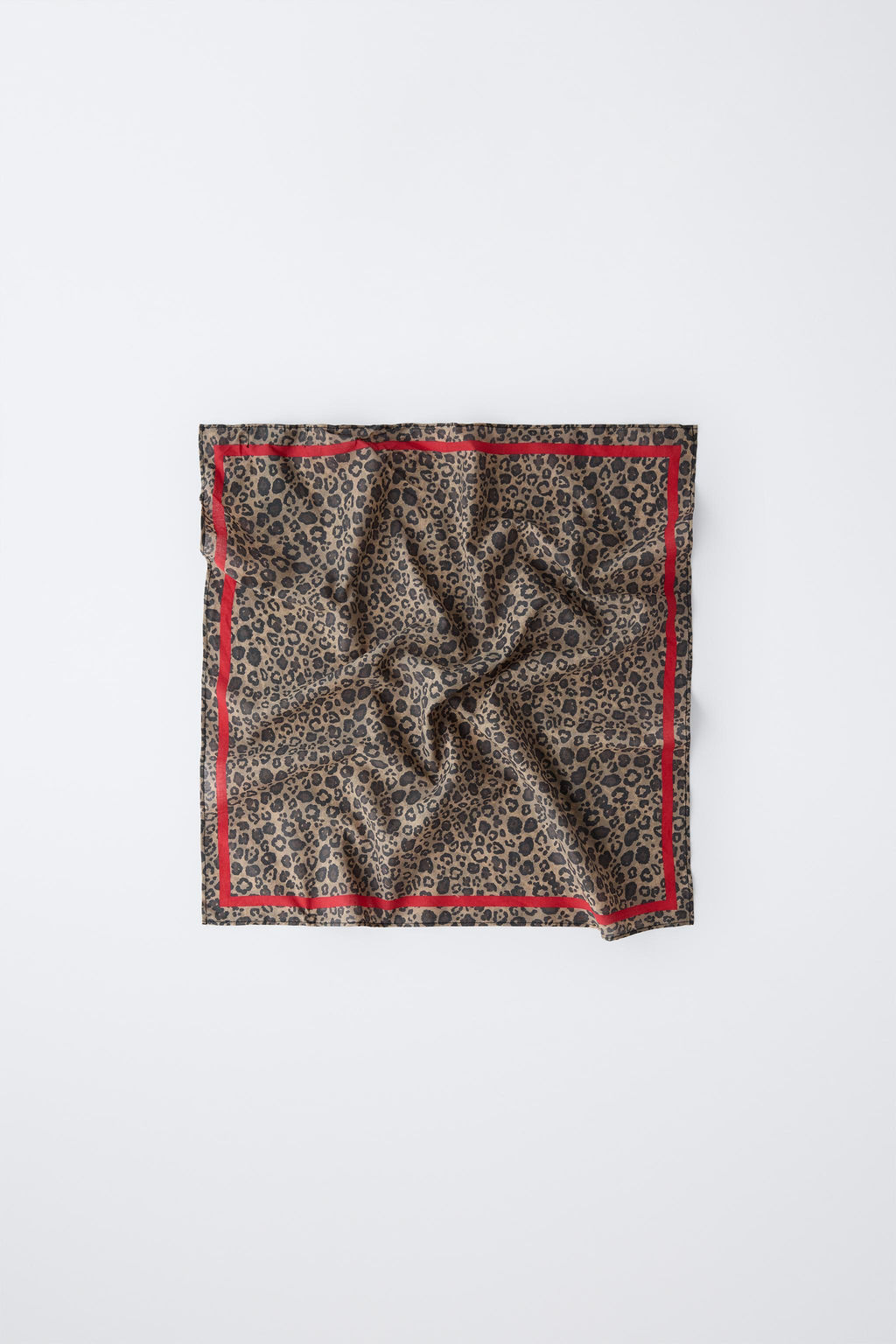 SQUARE ANIMAL PRINT BANDANA - Zara фото 3