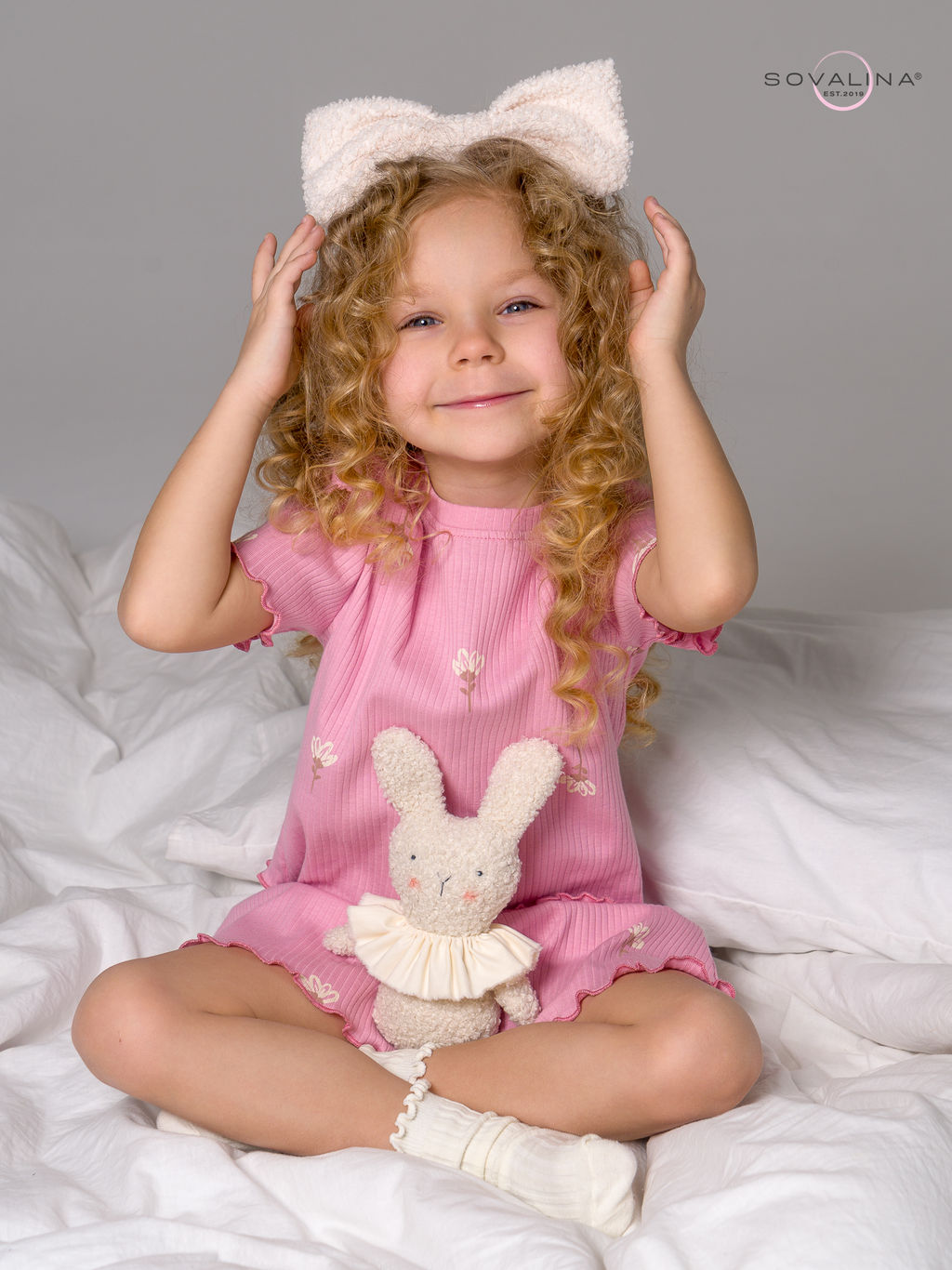 Пижама Элли астра на пудре - Sovalina фото 10