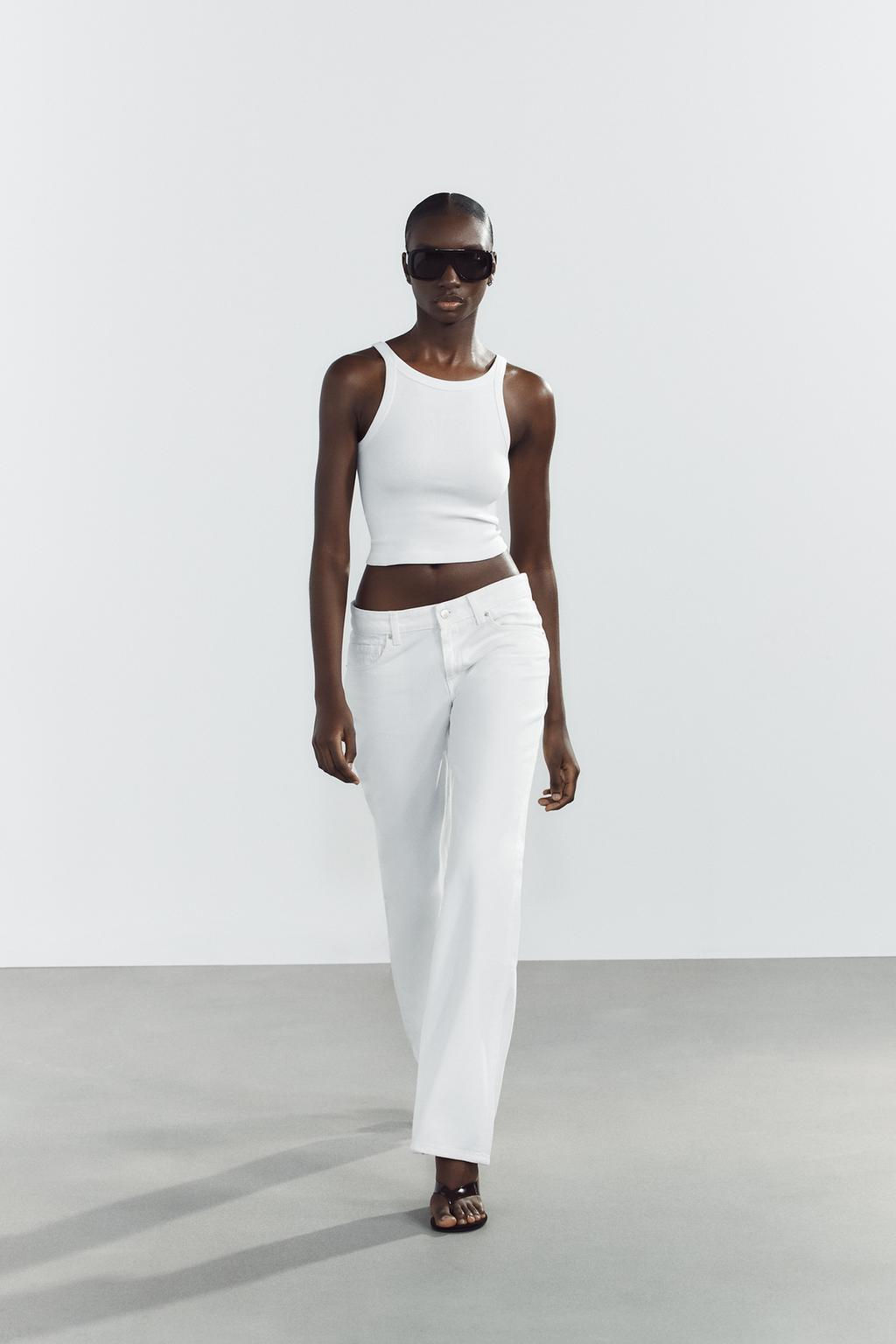 TRF WIDE-LEG LOW-RISE JEANS - Zara фото 4