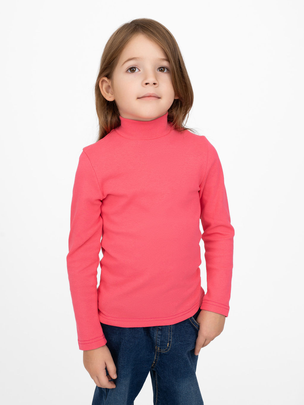 Джемпер-водолазка фуксия 645 (140, 72)