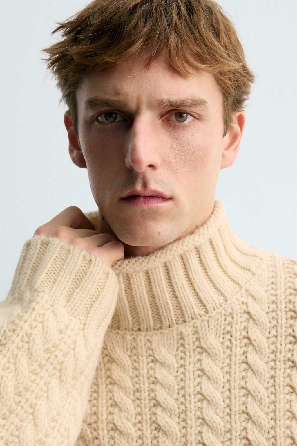 AARON LEVINE X ZARA CABLE KNIT WOOL JUMPER