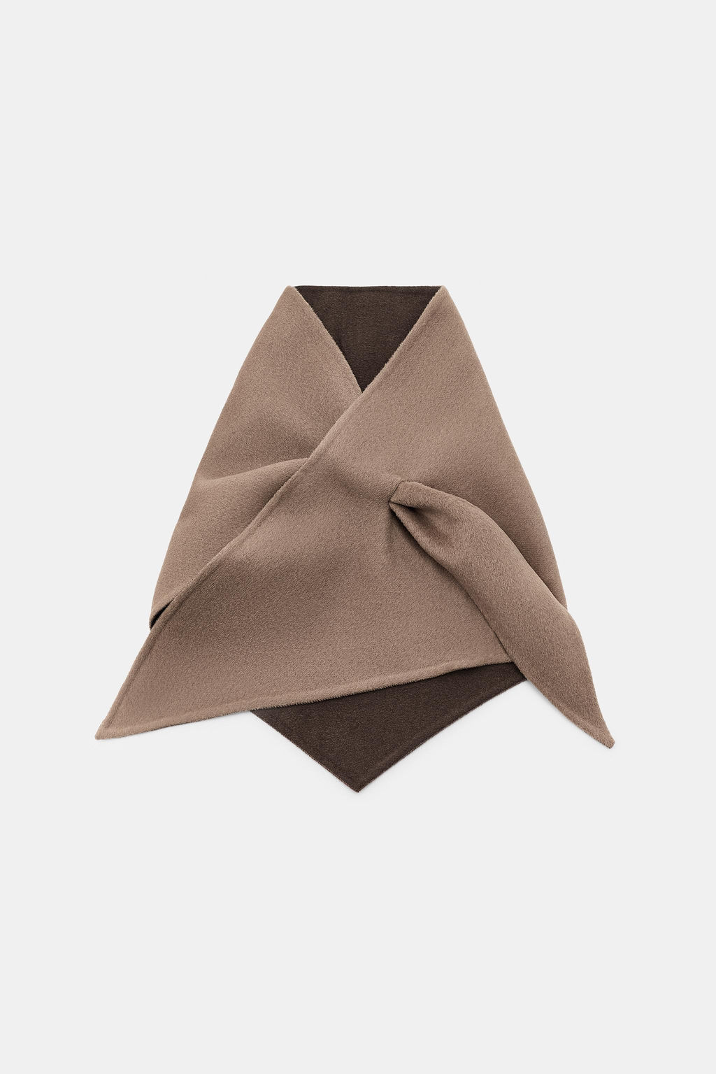 REVERSIBLE TRIANGULAR WOOL BANDANA