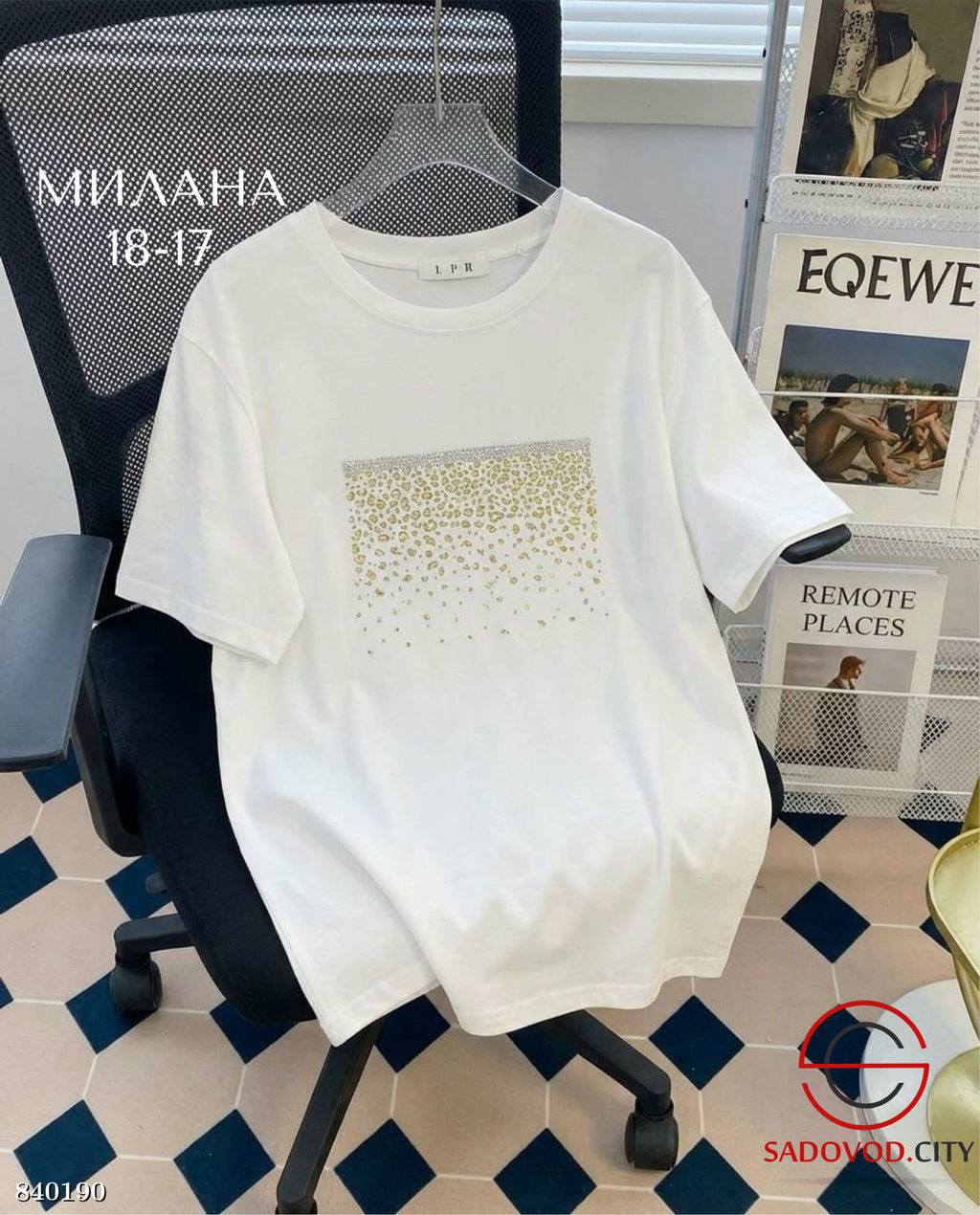 Футболка со стразами и рисунком - Bruno фото 2