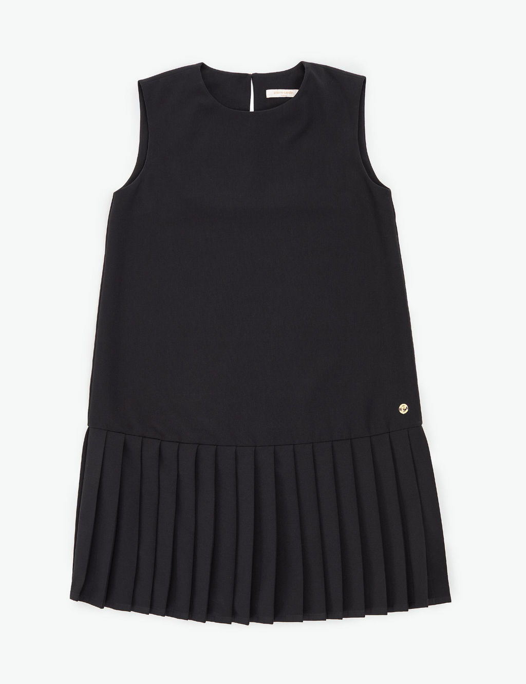 Siyah Regular Fit Dokuma Elbise