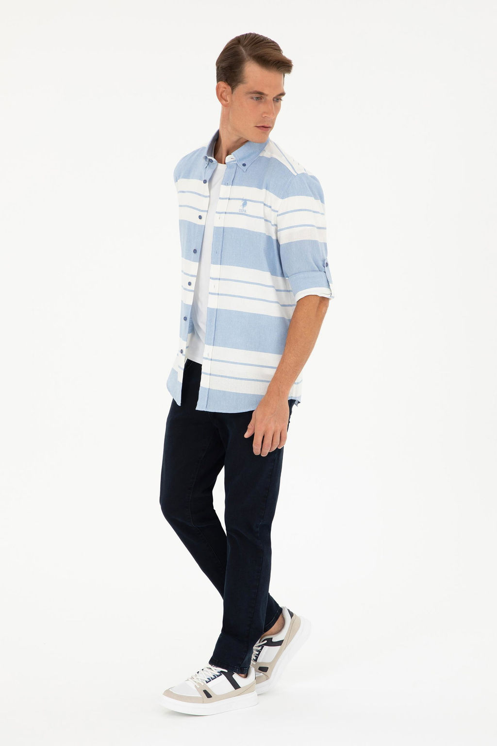 U. S. Polo Assn / Мужская рубашка Saks с длинным рукавом - U.s. polo assn фото 4