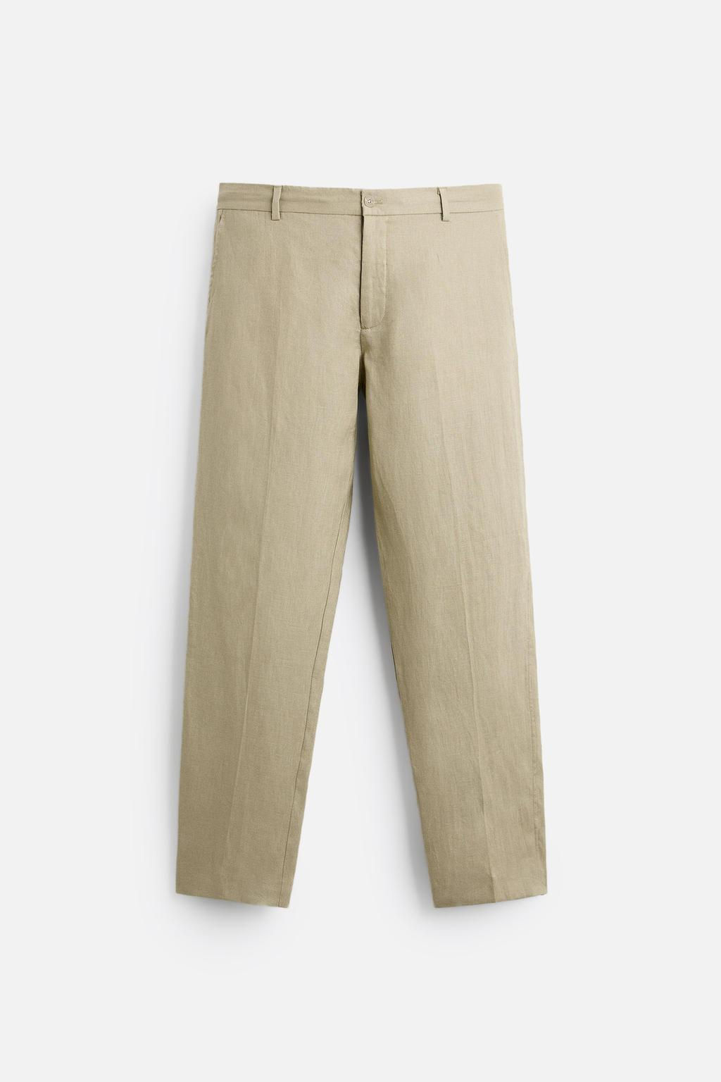 ZARA %100 KETEN PANTOLON  фото 18