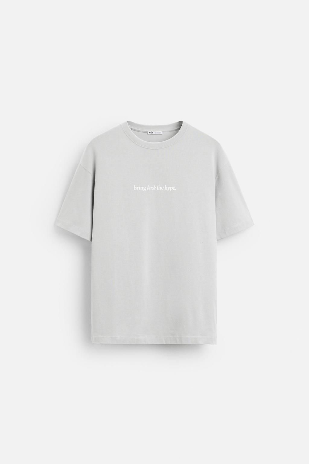 PRINTED SLOGAN T-SHIRT - Zara фото 6