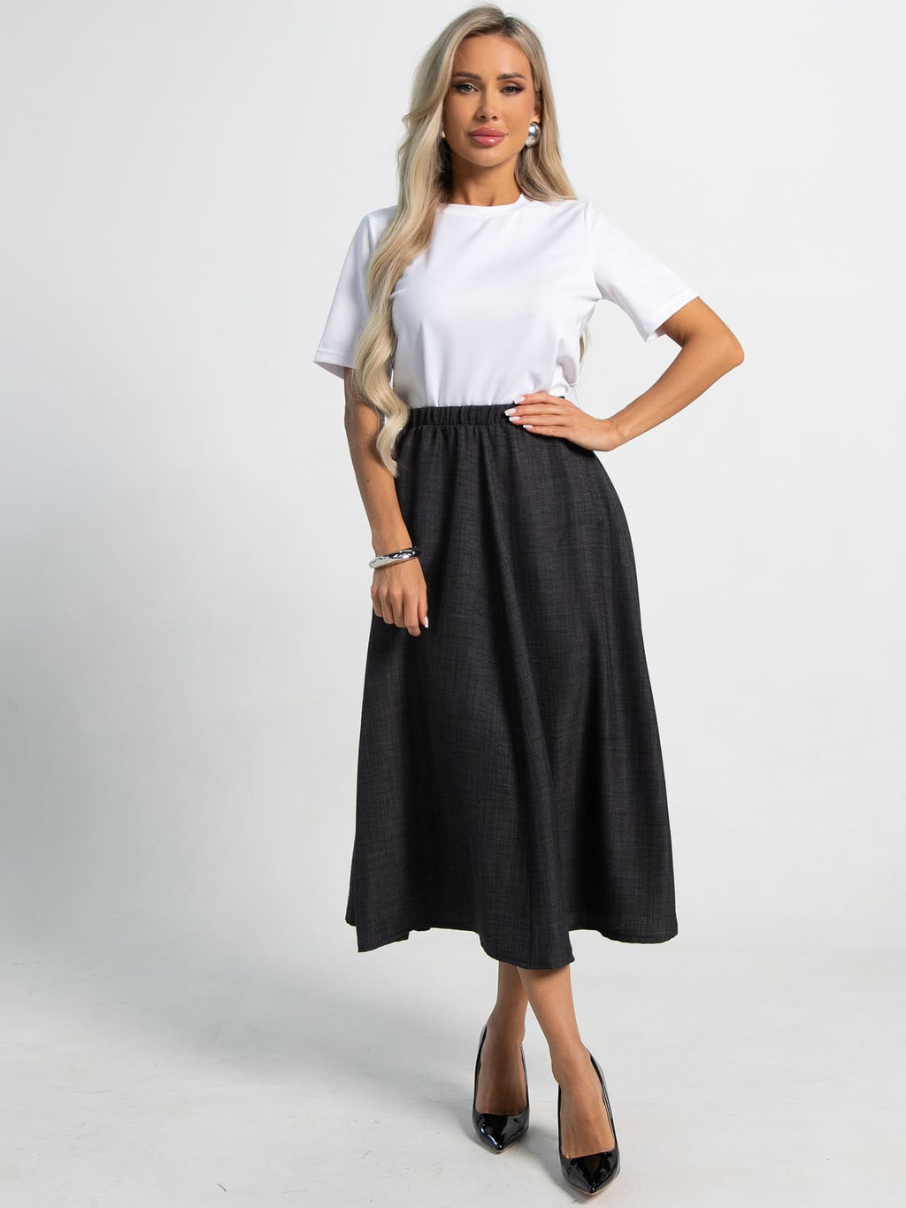 Юбка Льюис (черная) Ю15463-10М