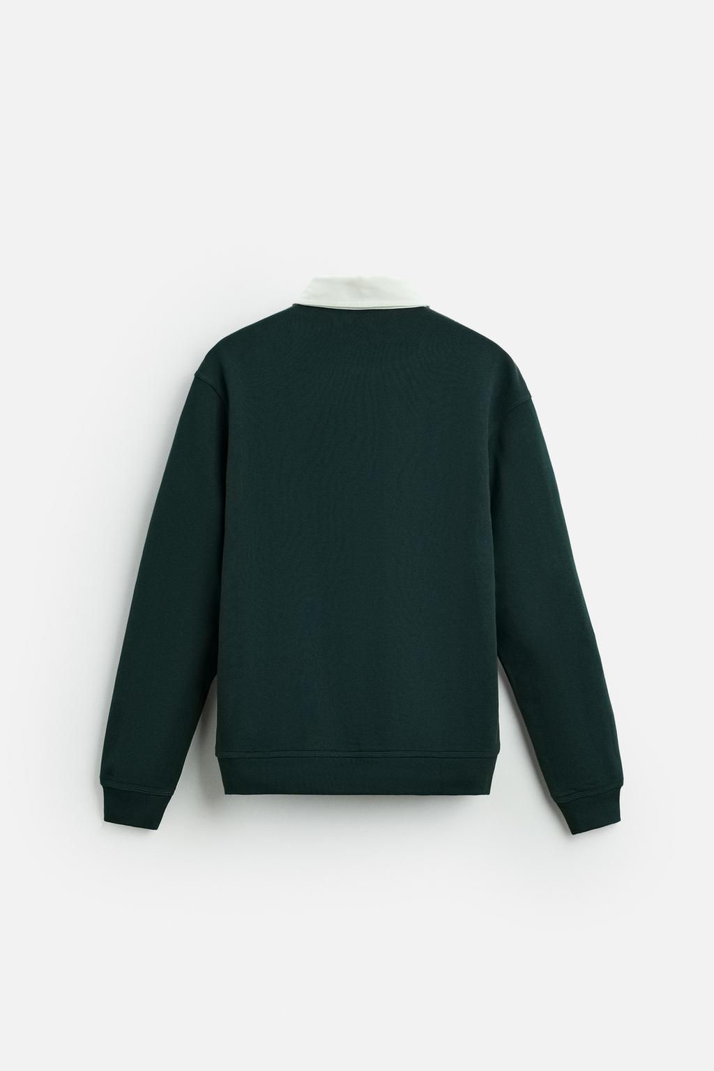 CONTRAST COLLAR POLO SHIRT - Zara фото 15