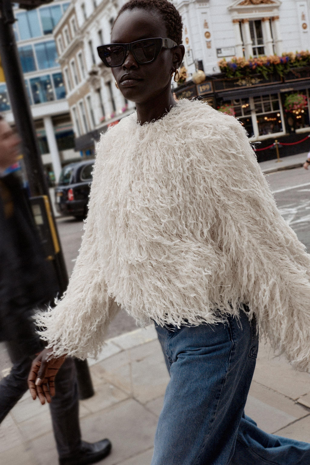 FEATHER FRINGE METALLIC THREAD JACKET - Zara фото 15