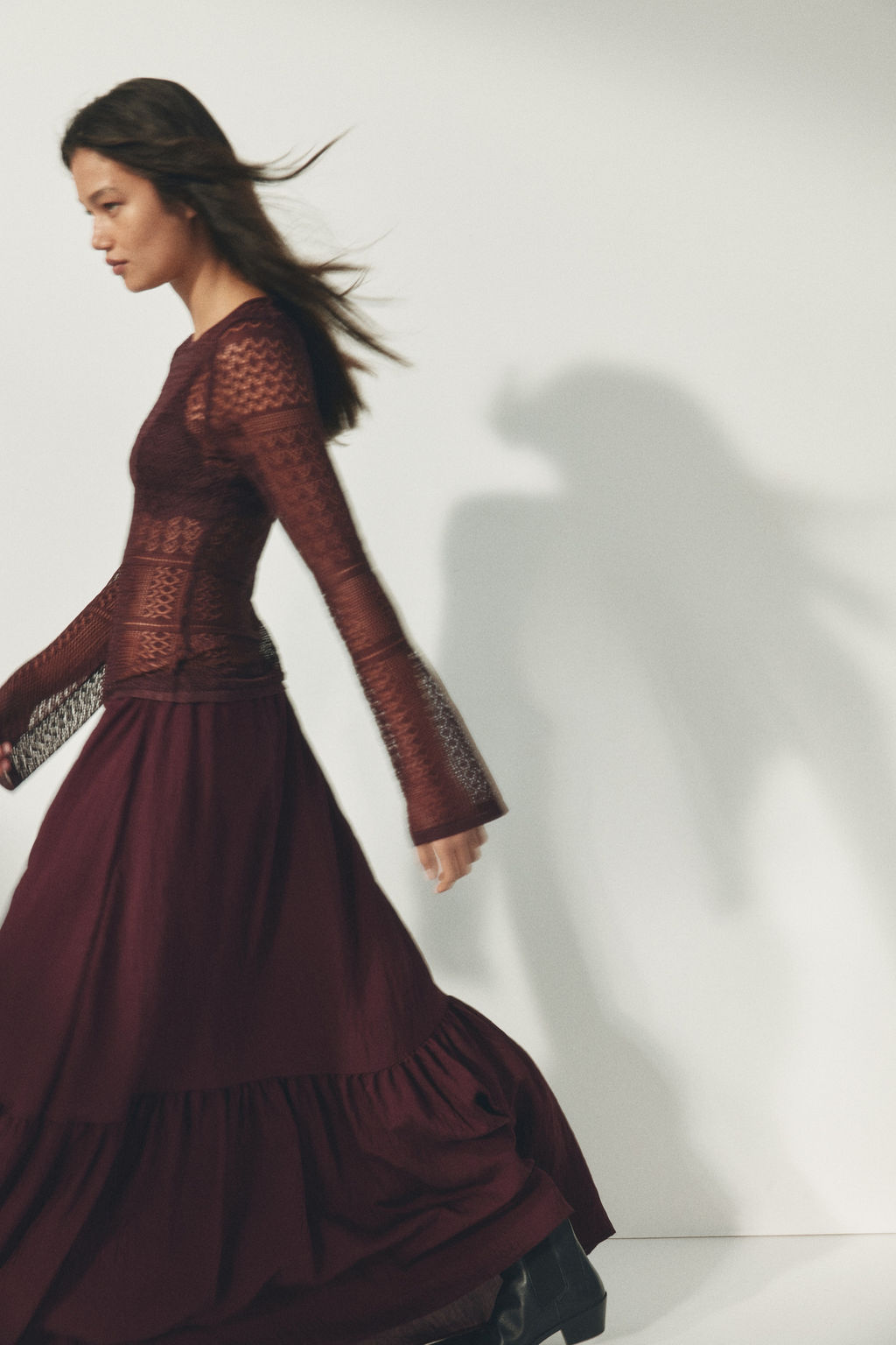 Falda evas? de crep? - H&m фото 5