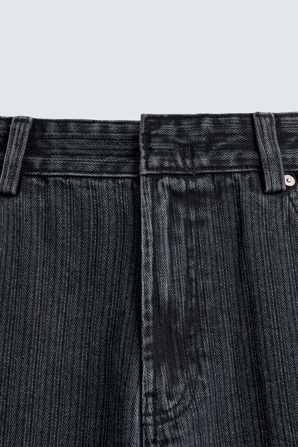 TEXTURED STRIPE JEANS - Zara фото 9