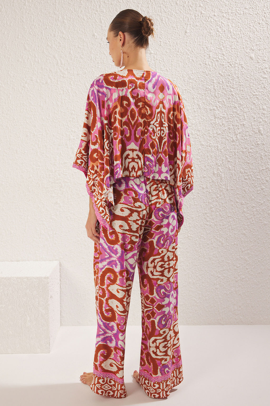 Etnik Desenli Dokuma Plaj Bluz-Pantolon Tak?m TBESS25AU00003 - Trendyolmilla фото 5