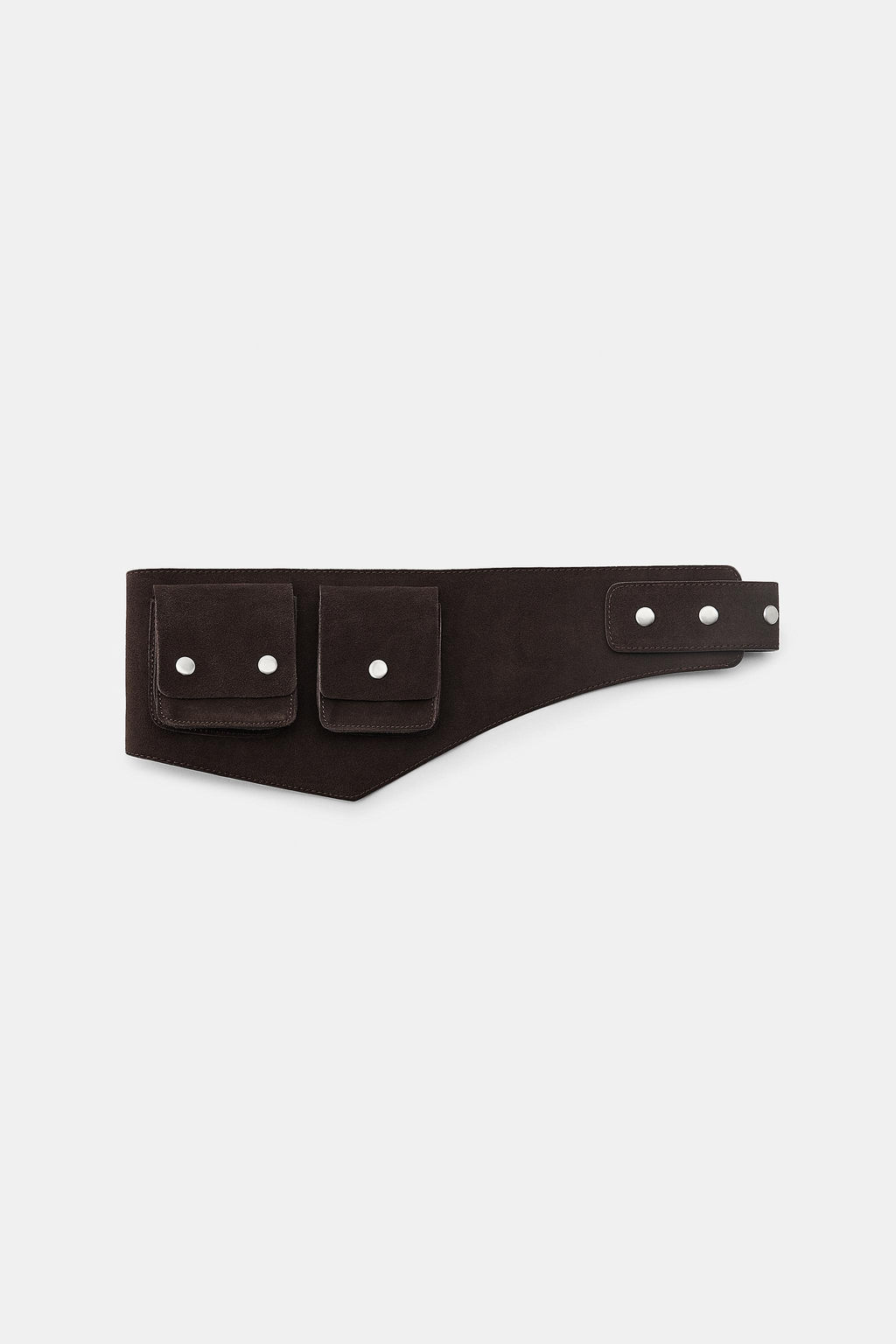 LEATHER CORSET BELT WITH POCKETS - Zara фото 2