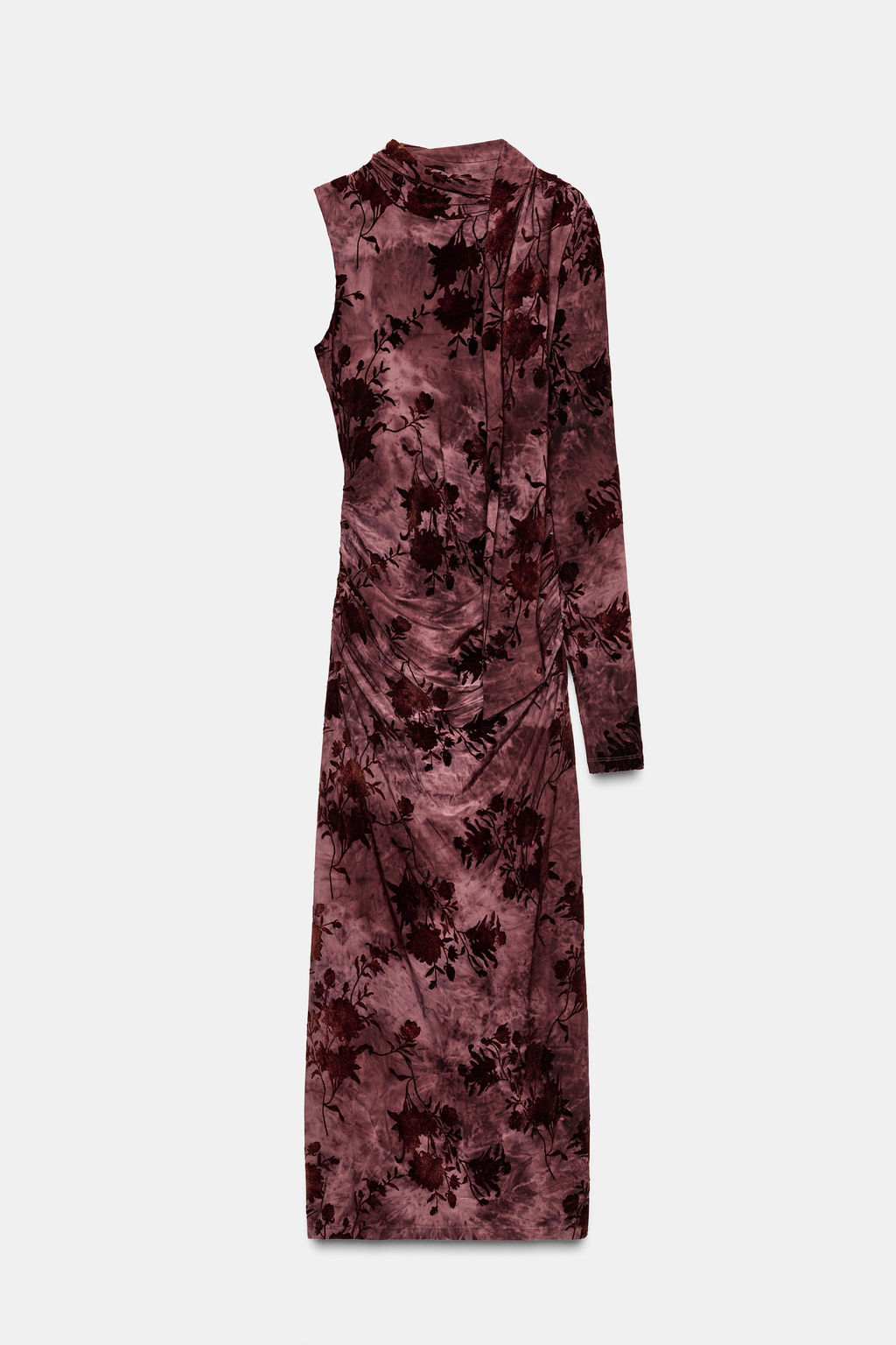 LONG PRINTED SCARF DRESS - Zara фото 6
