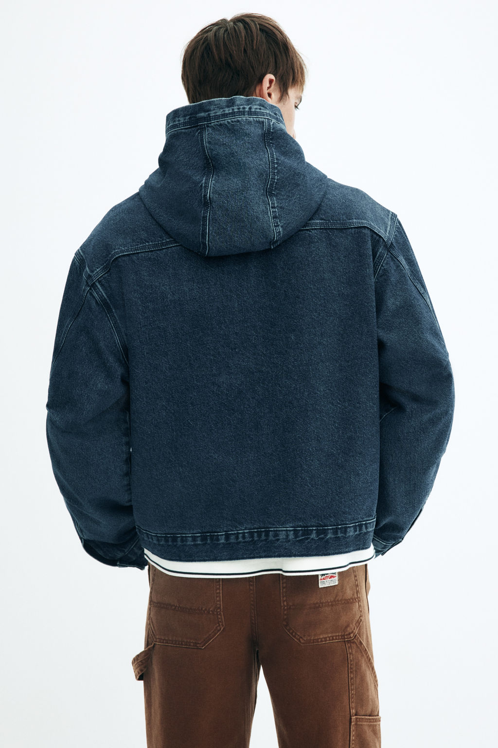 Chaqueta denim con capucha Loose Fit - H&m фото 4