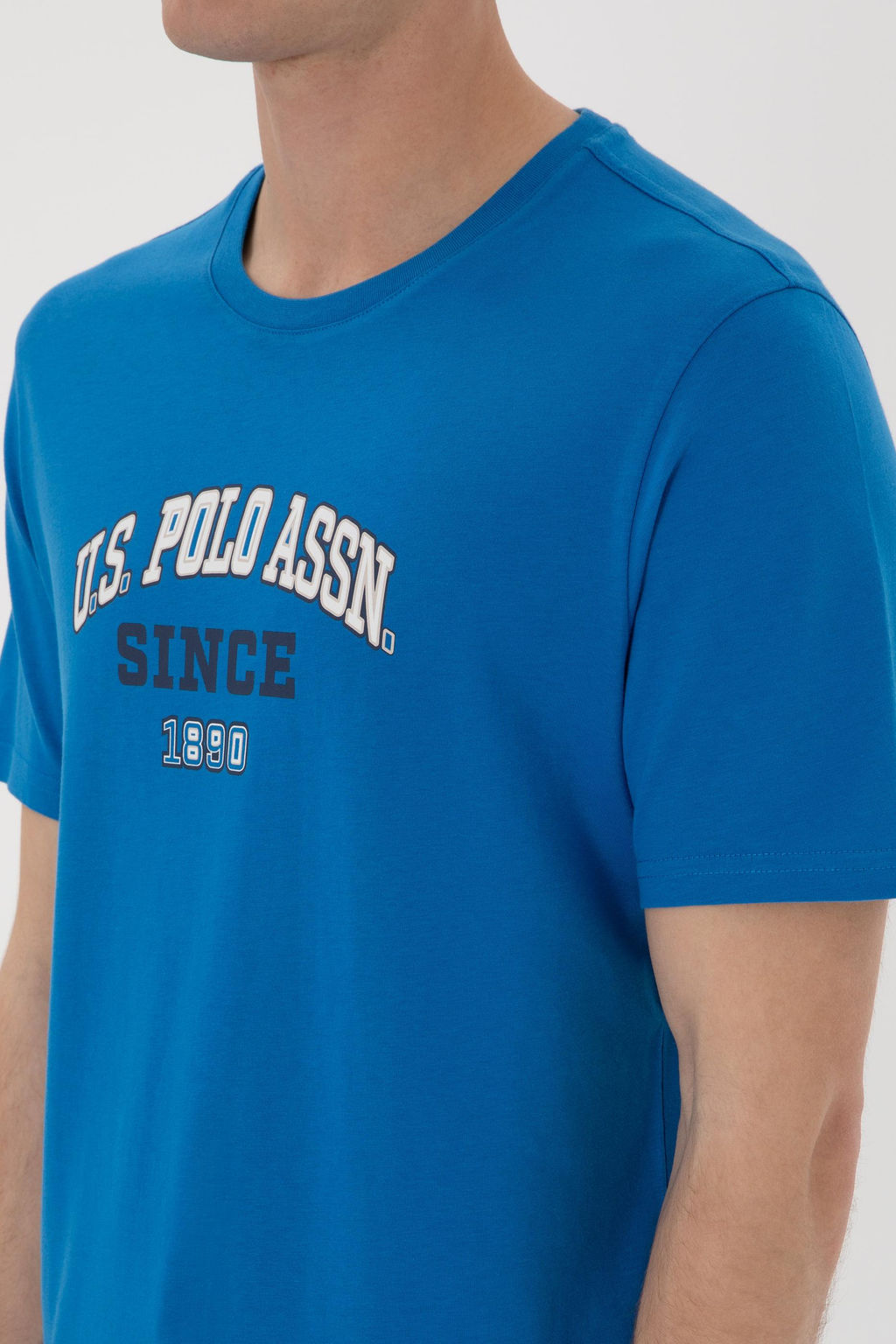 Erkek Regular Fit Bisiklet Yaka Kobalt Mavi Ti__rt Sepette S_rpriz _ndirim - U.s. polo assn фото 7